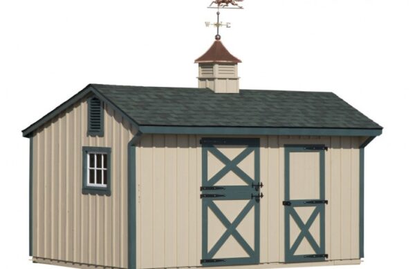 10x16-shed-row-barn-with-tan-paint-green-trim