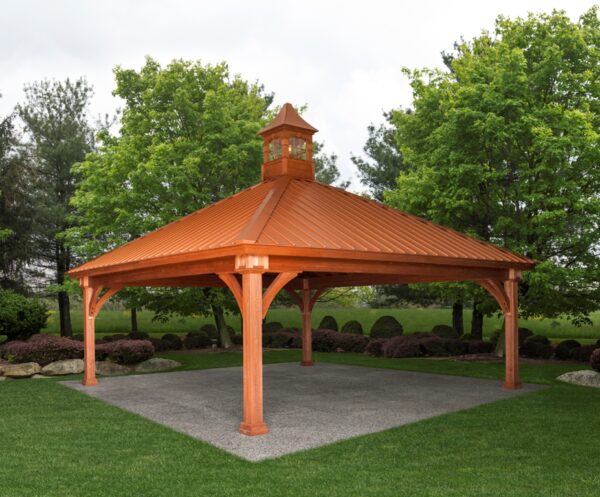 Grand Estate Wood Pavilion 24×24